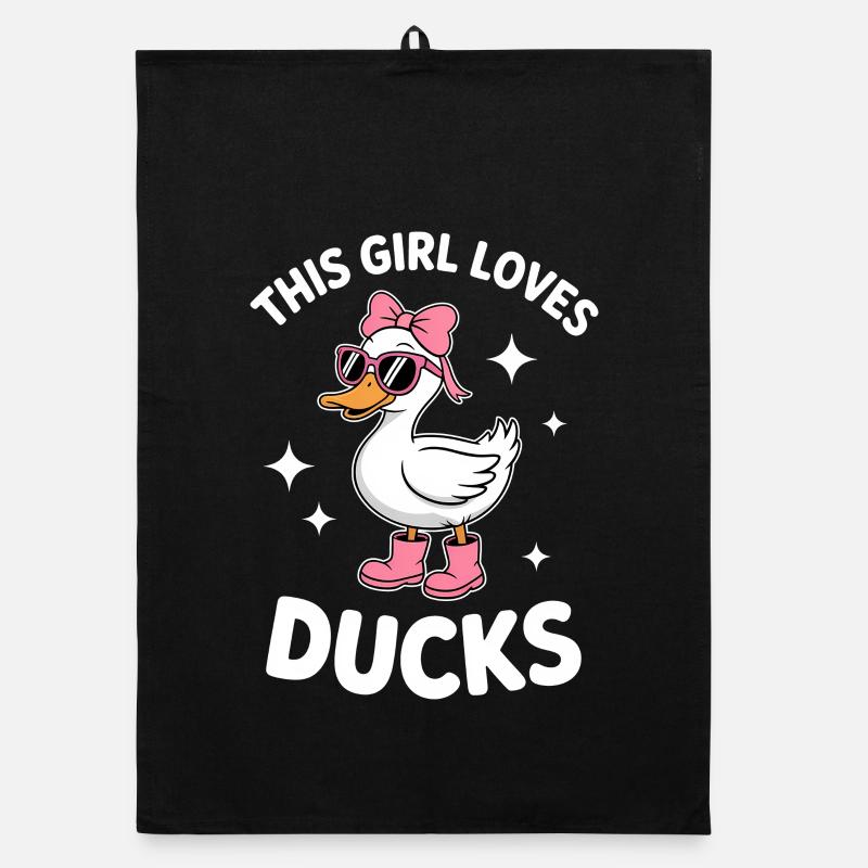 Duck Sayings Duck Funny Duck Gift Organic dish towel