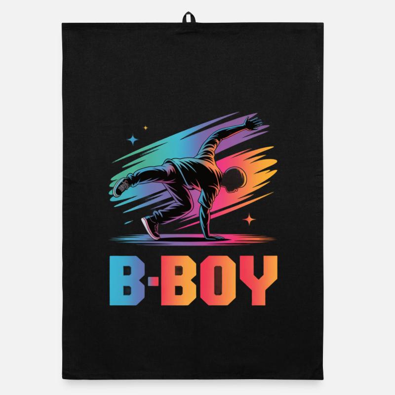 B-Boy Breakdance Streetstyle Breakdancer Torchon bio
