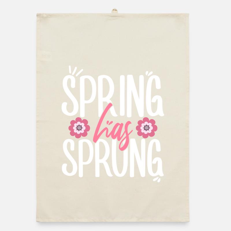 Spring Has Sprung Pagan Spring Equinox Organic dish towel