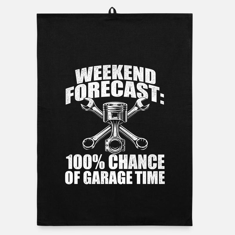 Weekend Forecast 100 Percent Garage Time Organic dish towel