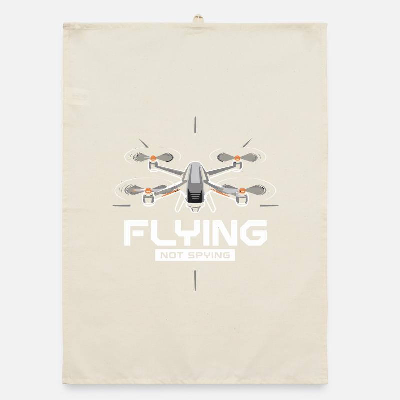 Drones fly no spying technology Organic dish towel