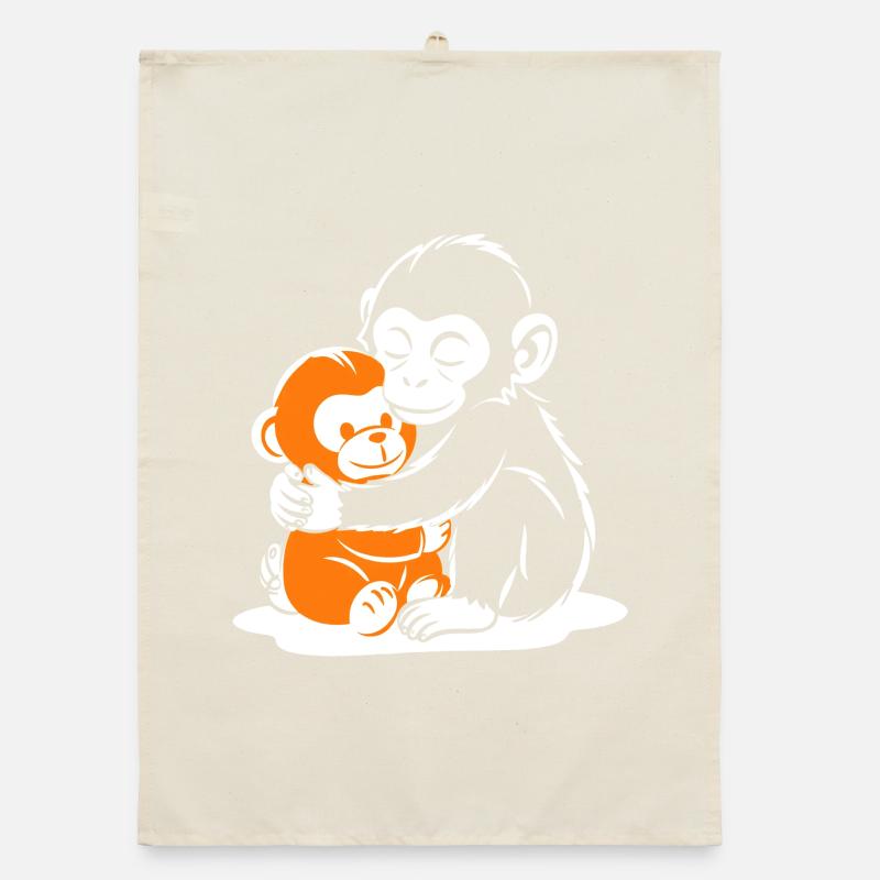 Hugging Monkey Duo Organic dish towel
