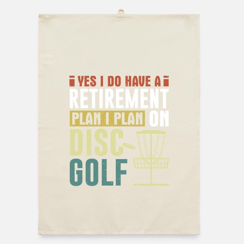 Cadeaux de disc golf Disc Golf Torchon bio