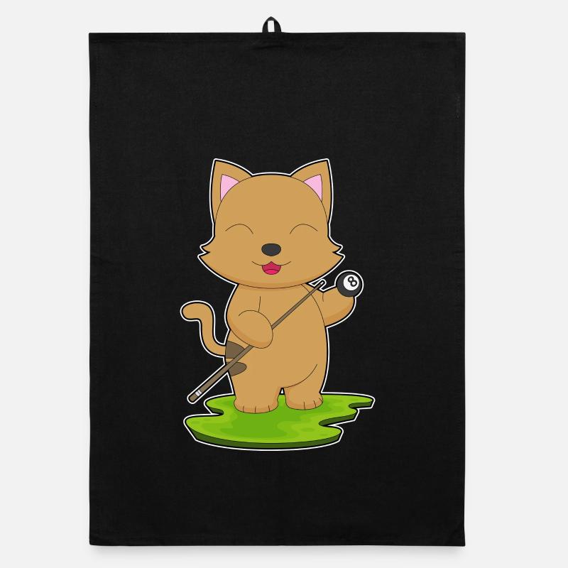 Chat Billiard Cue Sport Torchon bio