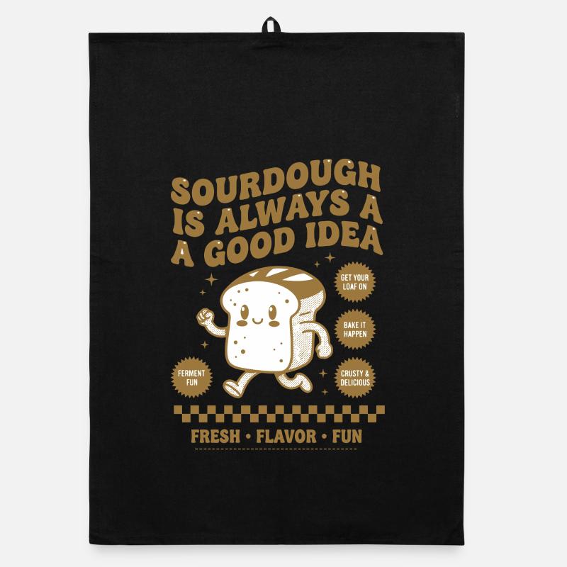 Sauerteigbrot-Backstarter-Ära Organic Geschirrtuch