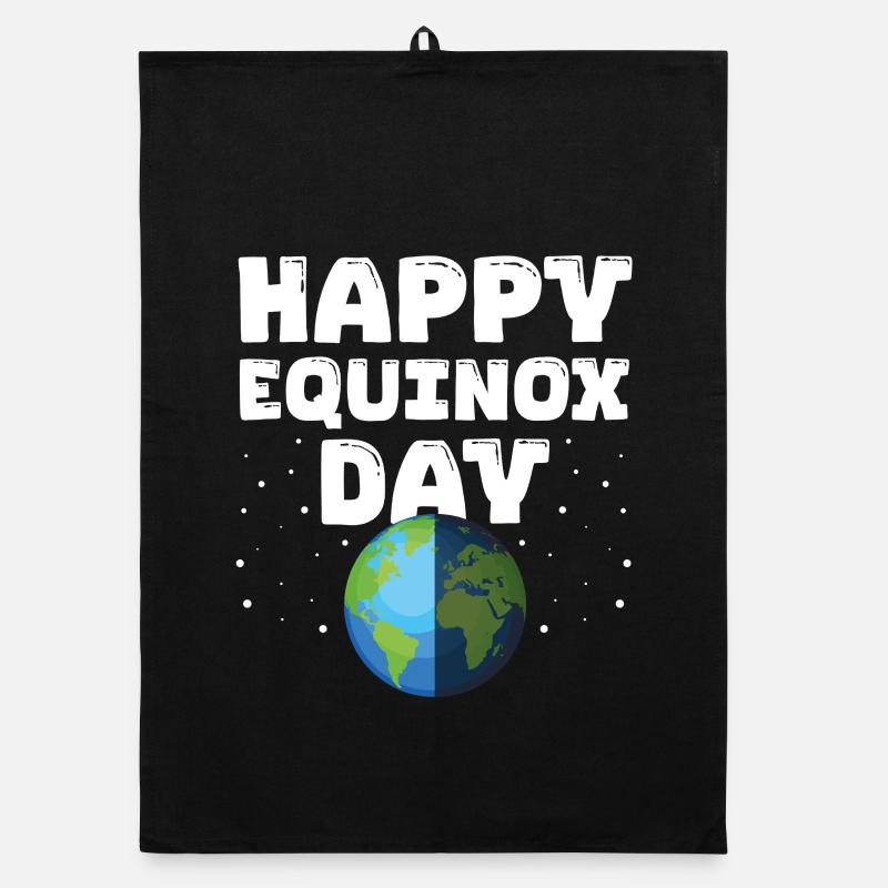 Happy Equinox Day Easter Ostara Pagan Easter Organic Geschirrtuch