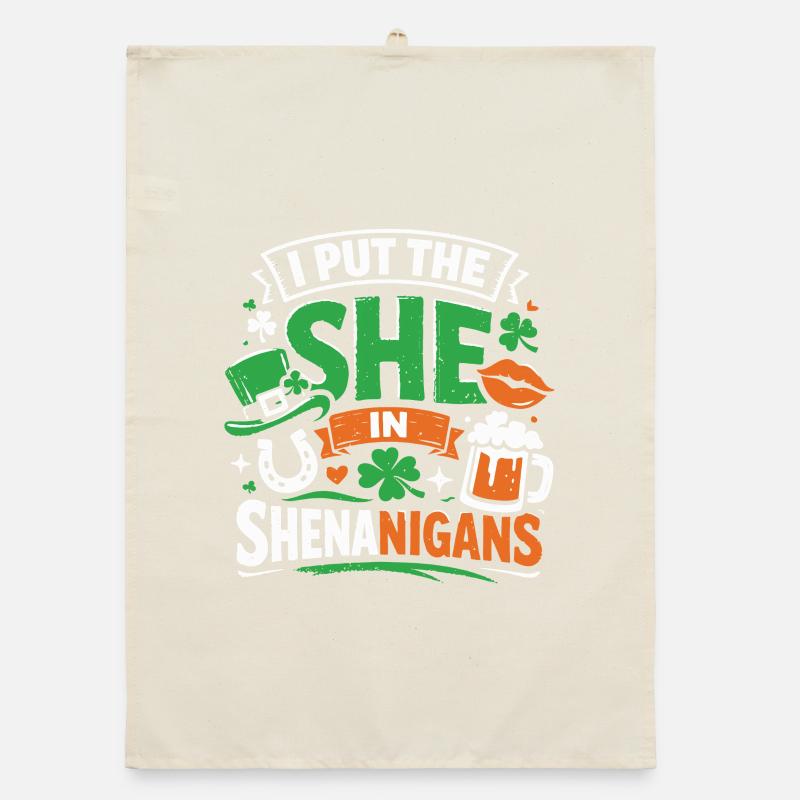 I put the She in Shenanigans | St. Patrick's Day Organic dish towel