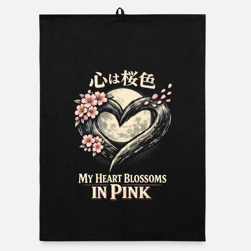 Cherry Blossom Sakura Cherry Blossom Organic dish towel