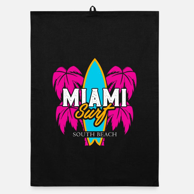 Conception de Miami Surf South Beach Torchon bio