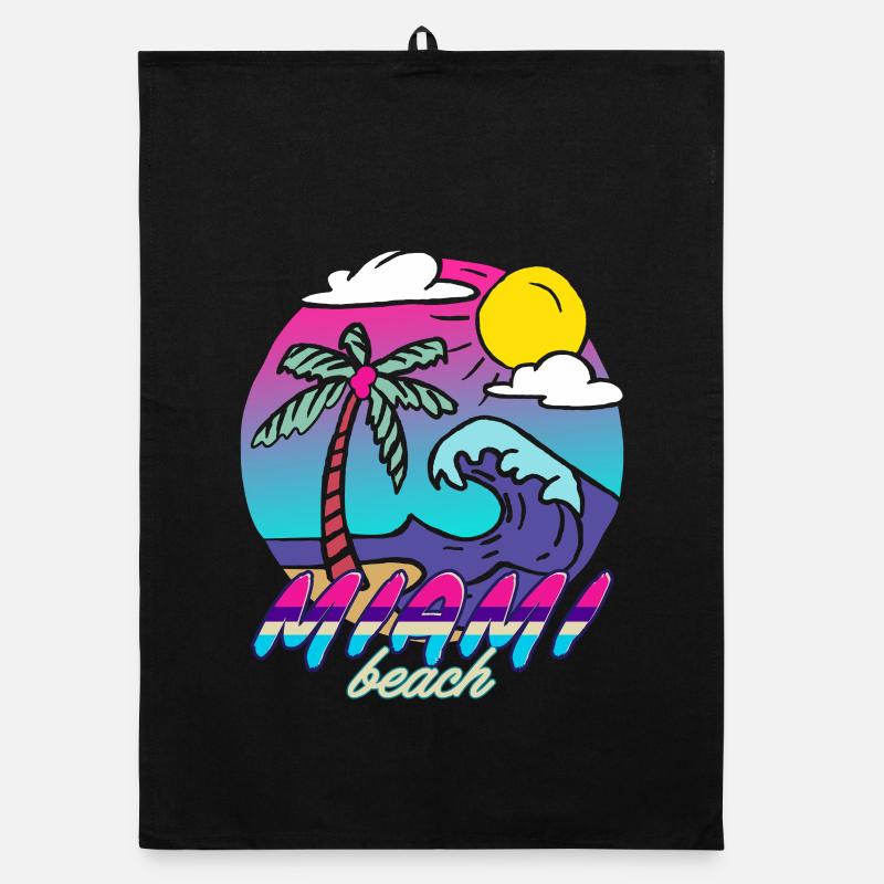 Miami Beach Palm Wave Torchon bio