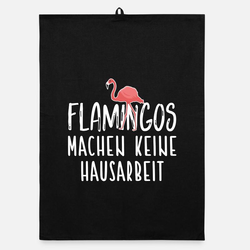 Flamingos don't do housework / Flamingo Organic dish towel