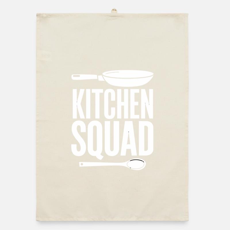 Kitchen Squad Cooking Team Pan Cooking Spoon Organic dish towel