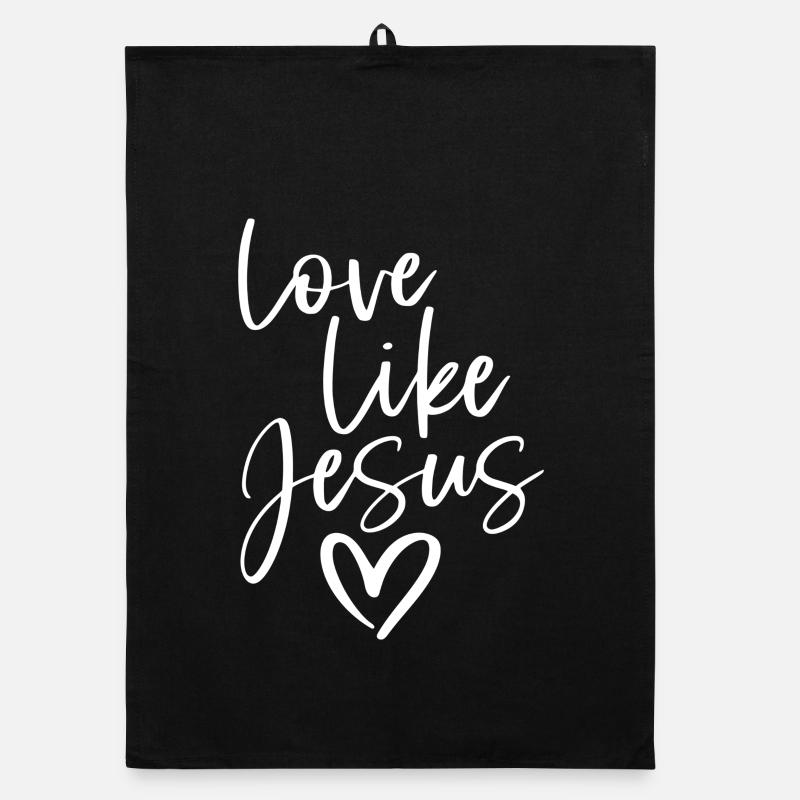 love like jesus Organic dish towel