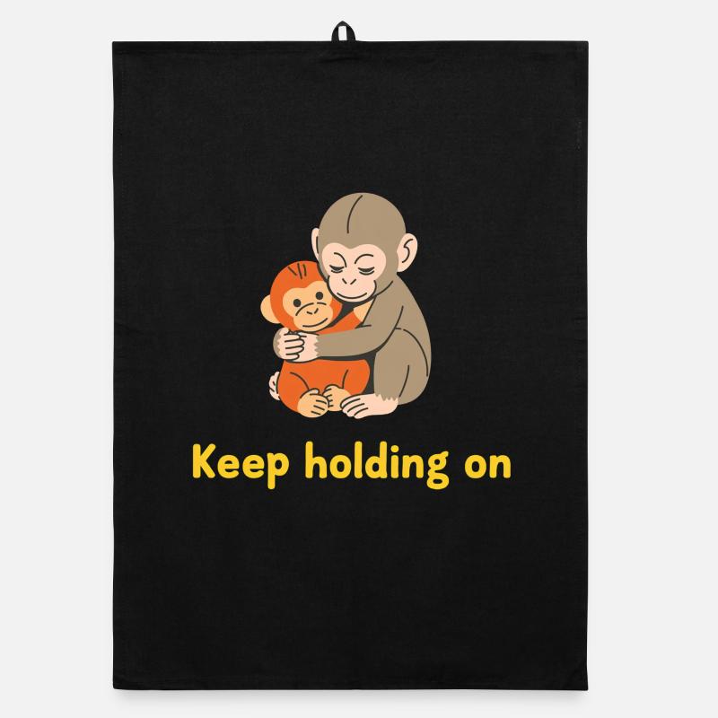Keep Holding On: Gentle Ape Hug Organic dish towel