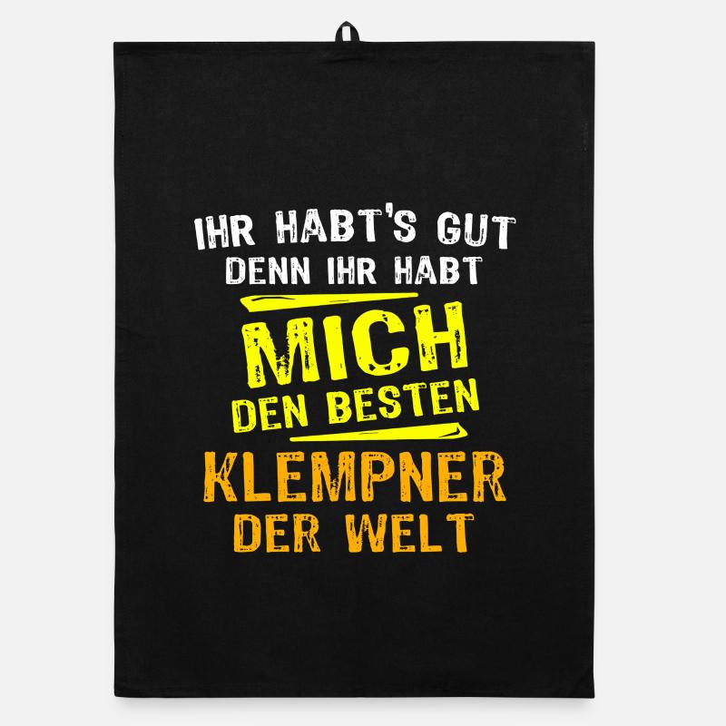 Klempner Geschenk Organic Geschirrtuch