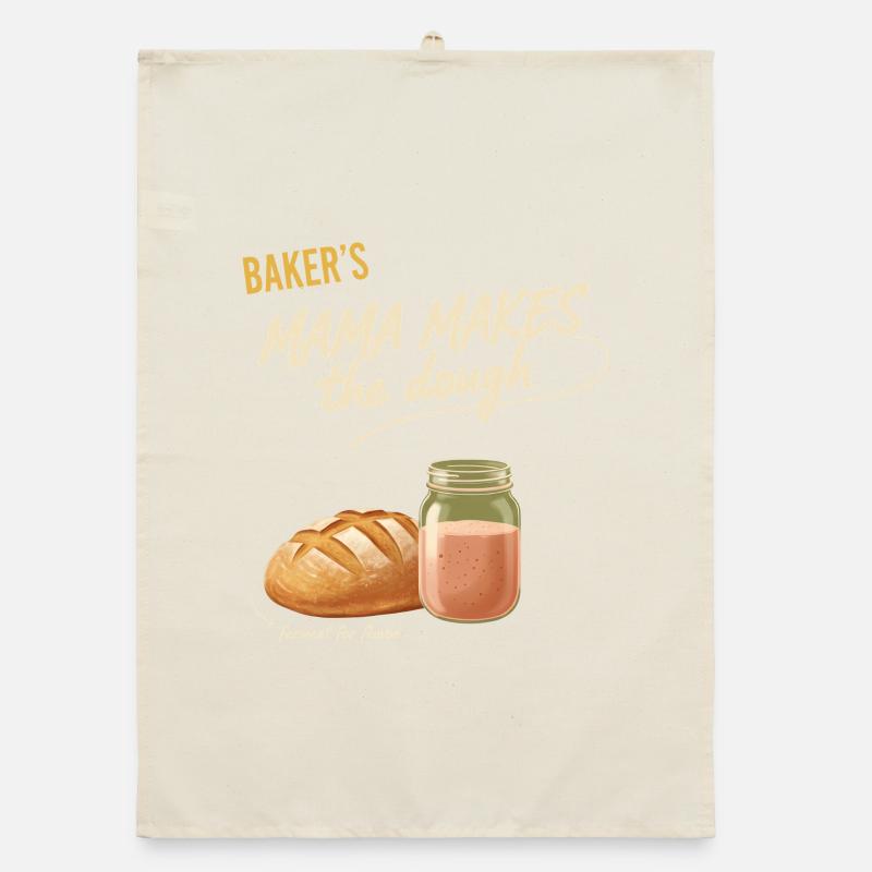 sourdough Bread Baking Baker Mama Makes The Dough Organic dish towel