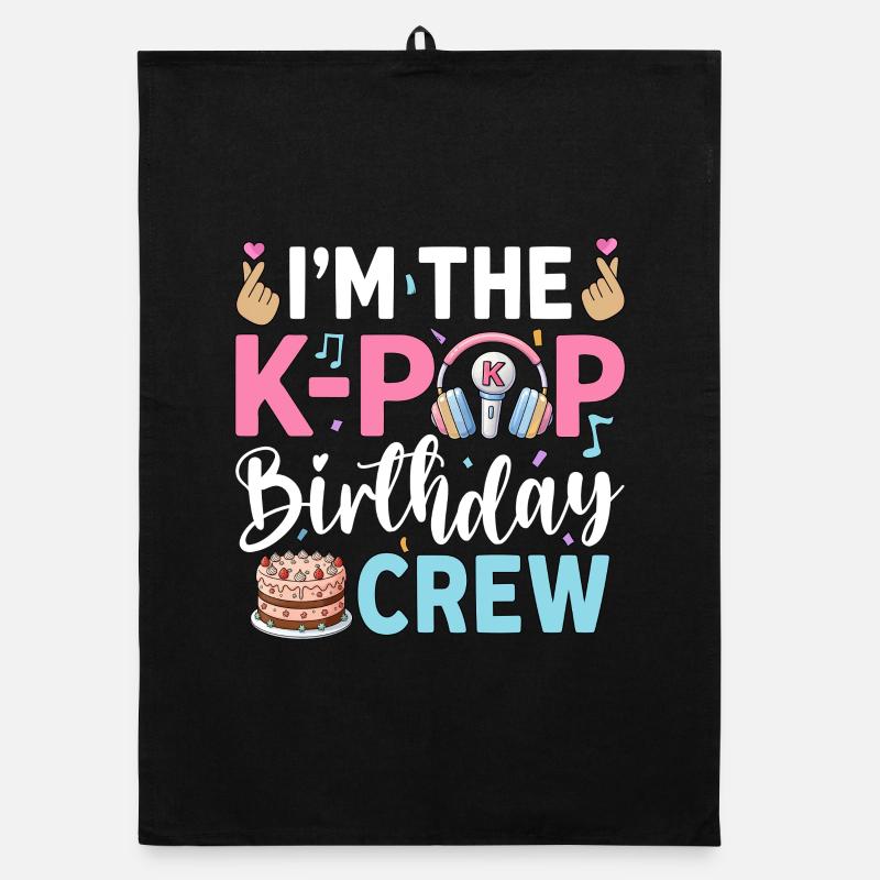 I'm The K-Pop Birthday Crew Organic Geschirrtuch