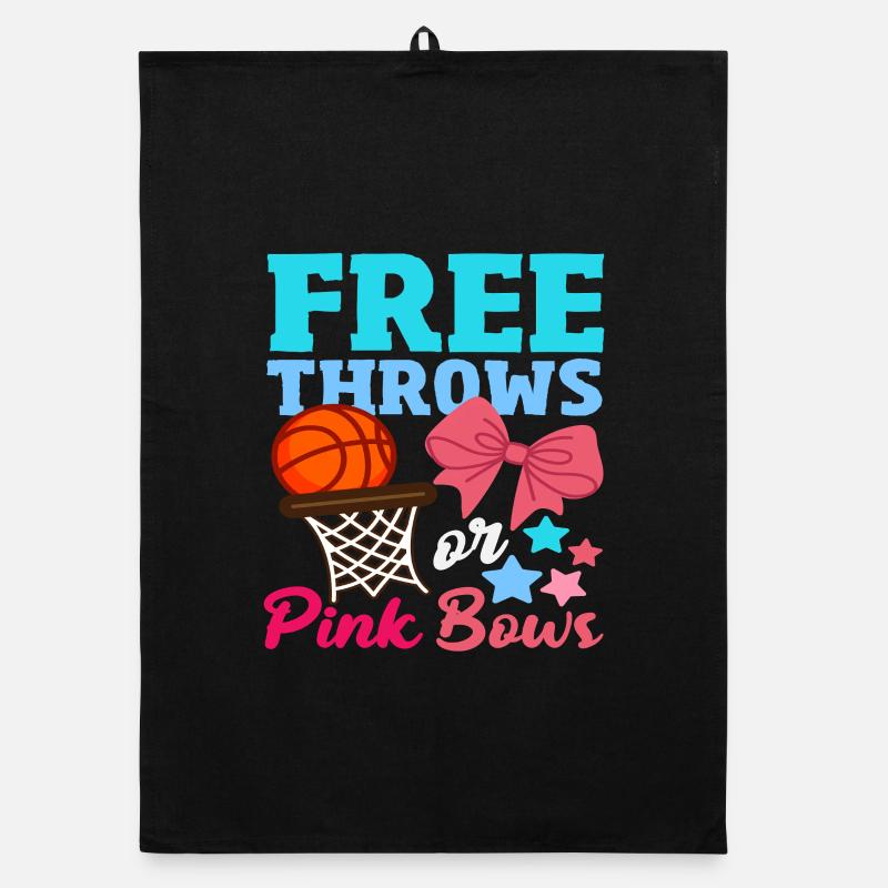 Freiwürfe Oder Schleifen Basketball Organic Geschirrtuch