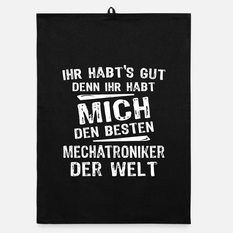 Mechatroniker Organic Geschirrtuch