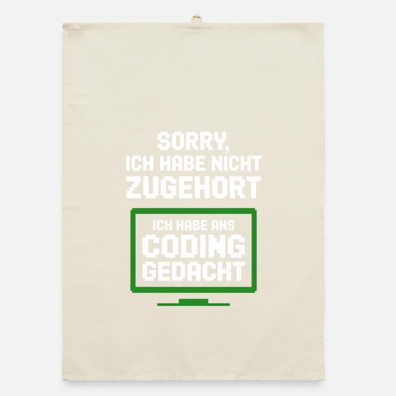 Coding Monitor Tee Organic Geschirrtuch