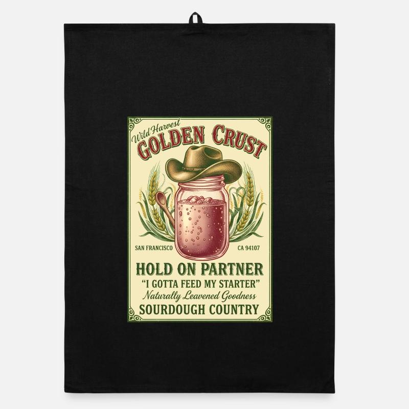 Sourdough Bread Baking Baker Sourdough Starter Jar Organic Geschirrtuch