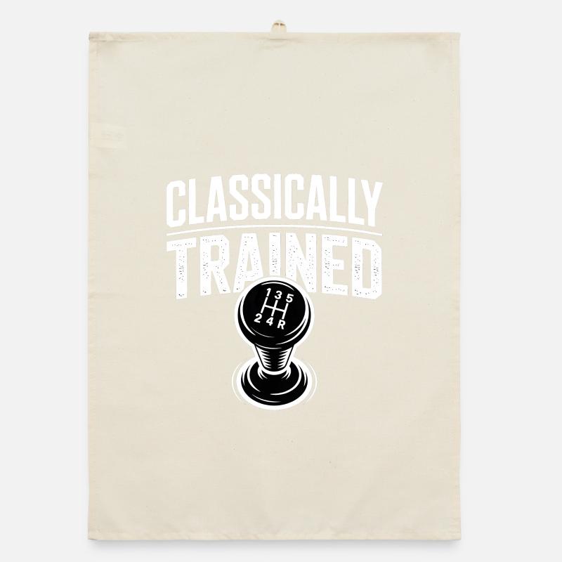 Classically Trained Auto Manual Transmission Organic dish towel