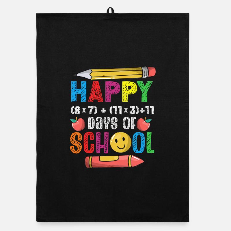 100 Tage Schule Mathe Gleichung Formel Organic Geschirrtuch