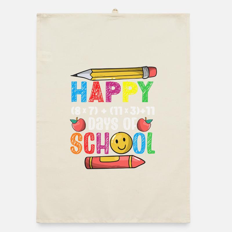 100 Days School Math Equation Formula Organic dish towel