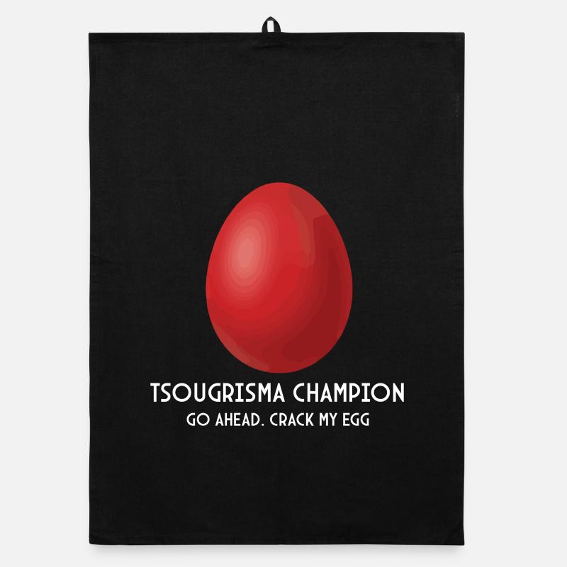 Tsougrisma Champion griechisch-orthodoxer Ostern Organic Geschirrtuch