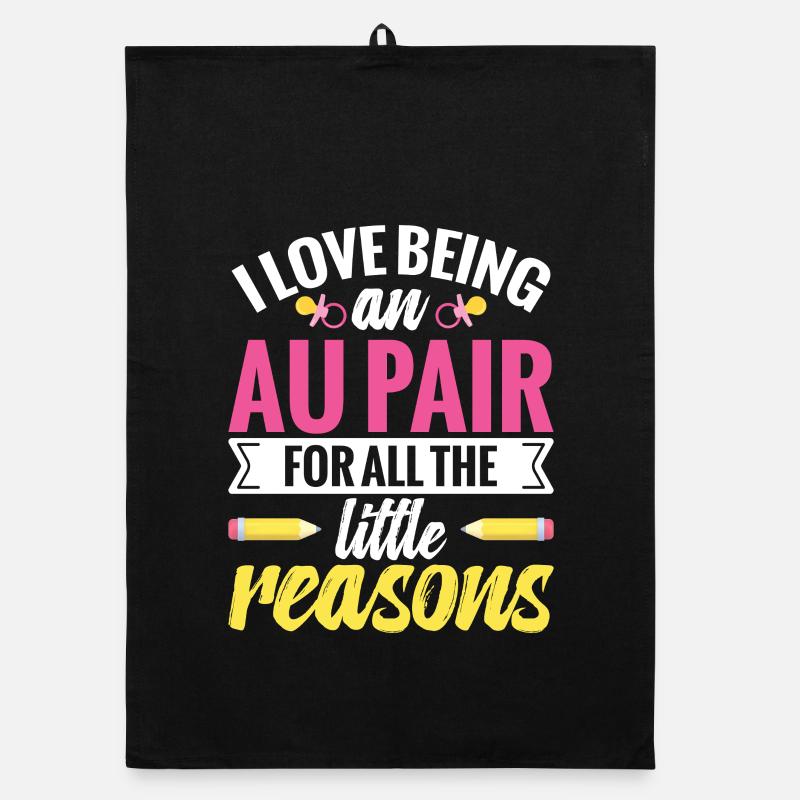  Au Pair Worker Appreciation Nanny Babysitter Au Organic dish towel