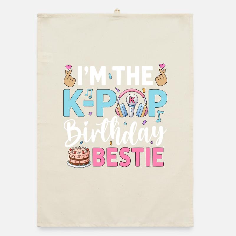 I'm The K-Pop Birthday Beast Organic dish towel