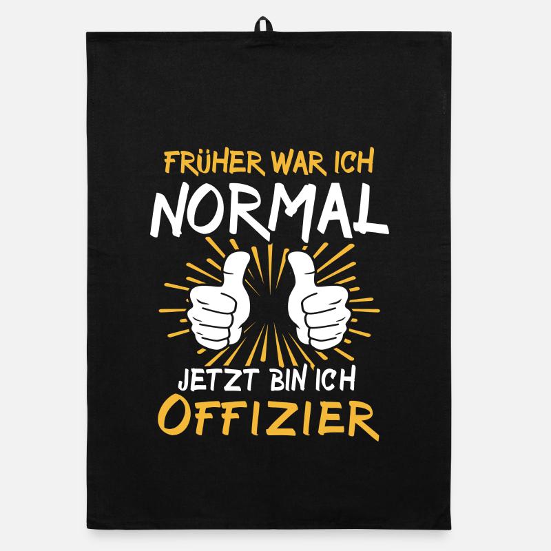 Offizier Spruch Organic Geschirrtuch