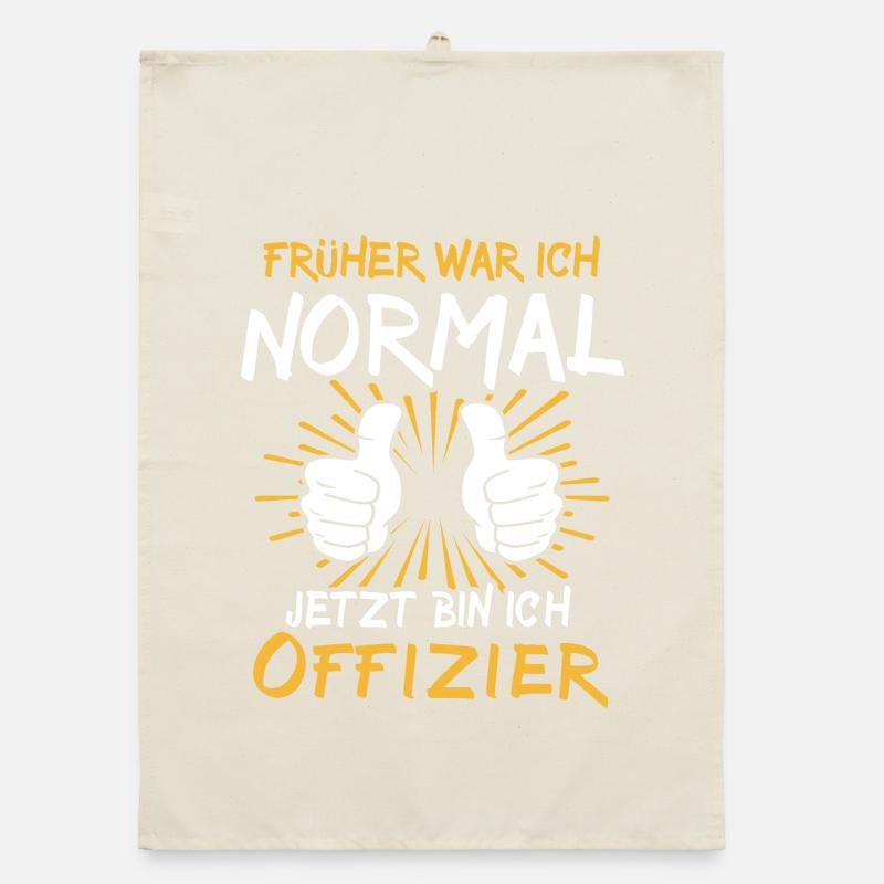 Offizier Spruch Organic Geschirrtuch