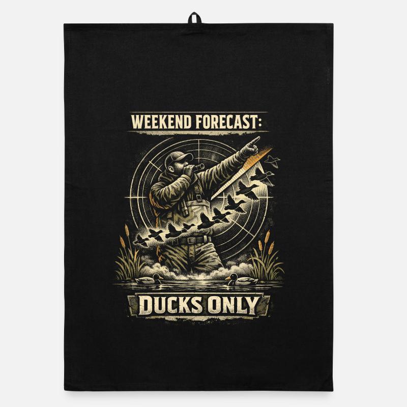 Entenjagd Weekend Forecast Ducks Only Organic Geschirrtuch