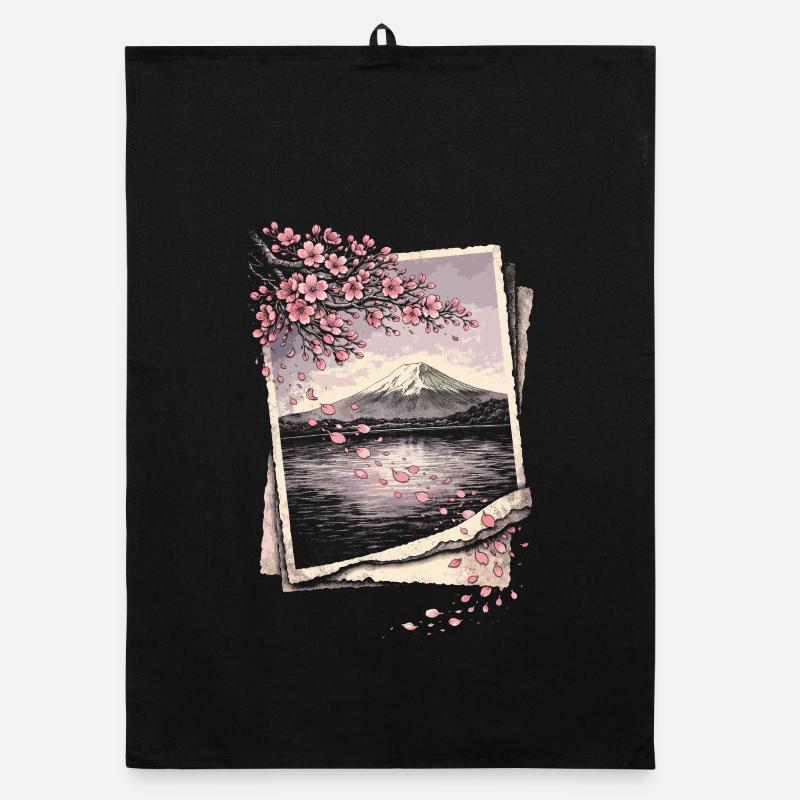 Cherry Blossom Sakura Cherry Blossom Organic dish towel