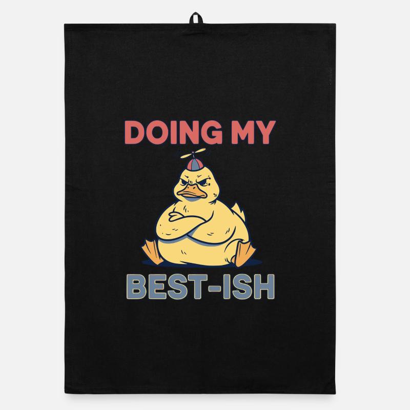 Doing My Best-Ish Duck Organic Geschirrtuch