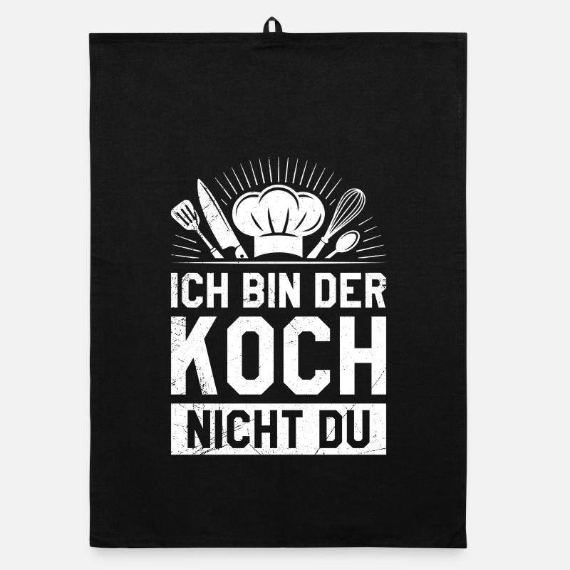 Chefkoch ICH BIN DER KOCH NICHT DU Gastronom Organic Geschirrtuch