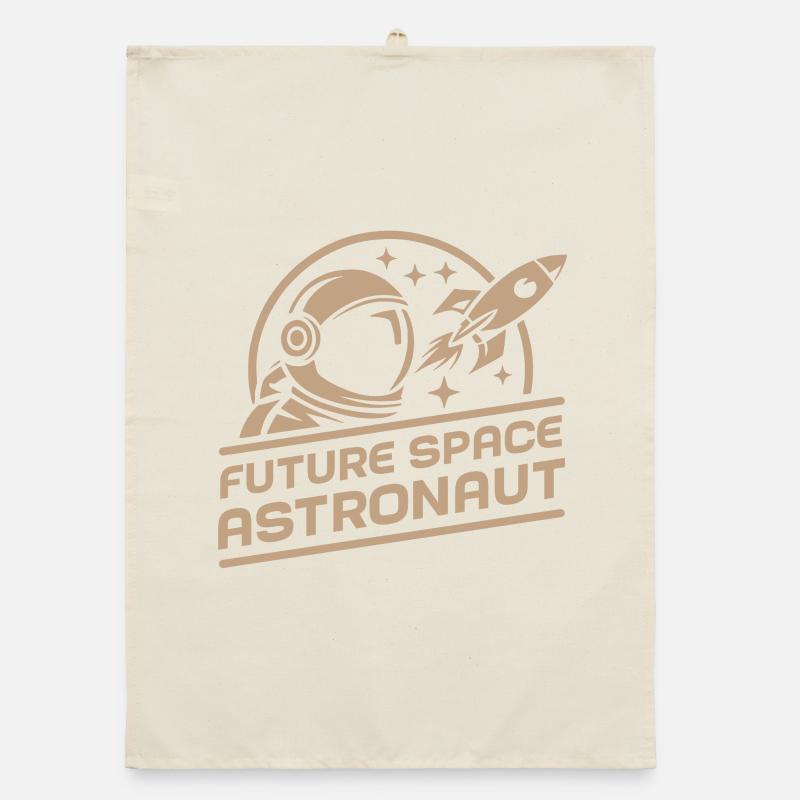 Future astronaute spatial : aventure rétro spatiale Torchon bio