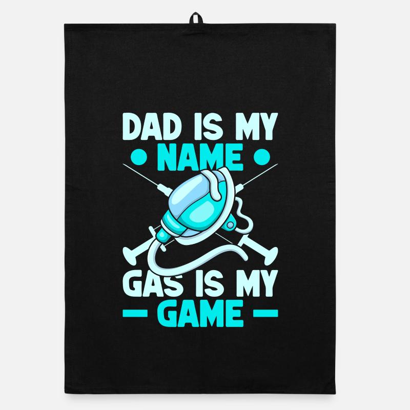 Anesthesiologist Dad Is My Name Anesthesia Organic dish towel