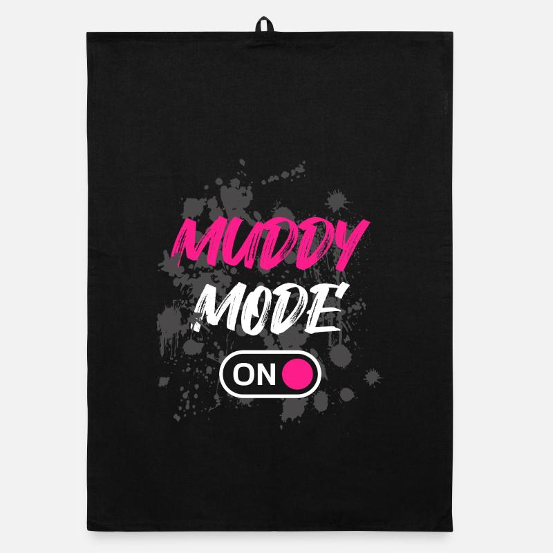 Mode boueux lors de la course boueuse Schlammlauf Run Muddy Torchon bio