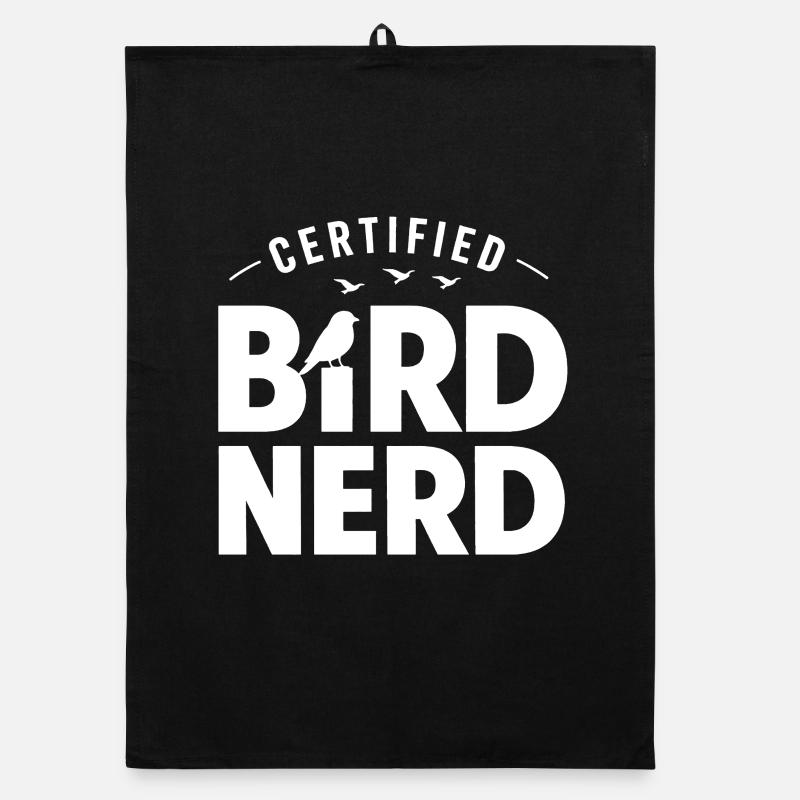 Bird Watching Birding Bird Watcher Bird Nerd Organic dish towel