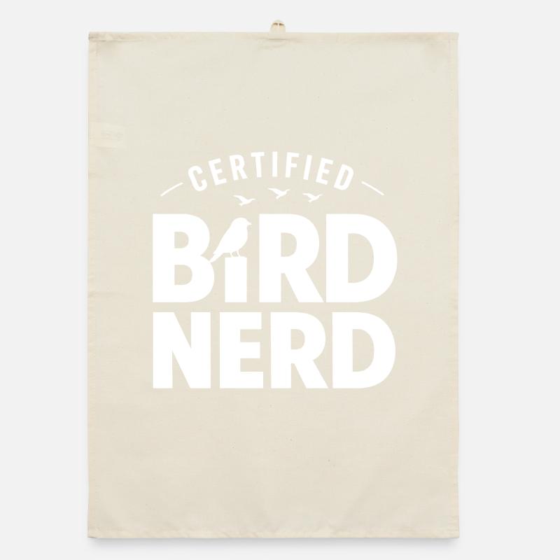 Bird Watching Birding Bird Watcher Bird Nerd Organic dish towel
