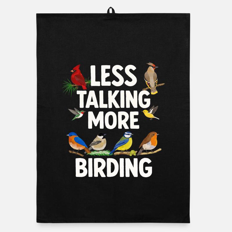 Bird Watching Birding Bird Watcher Bird Nerd Organic dish towel