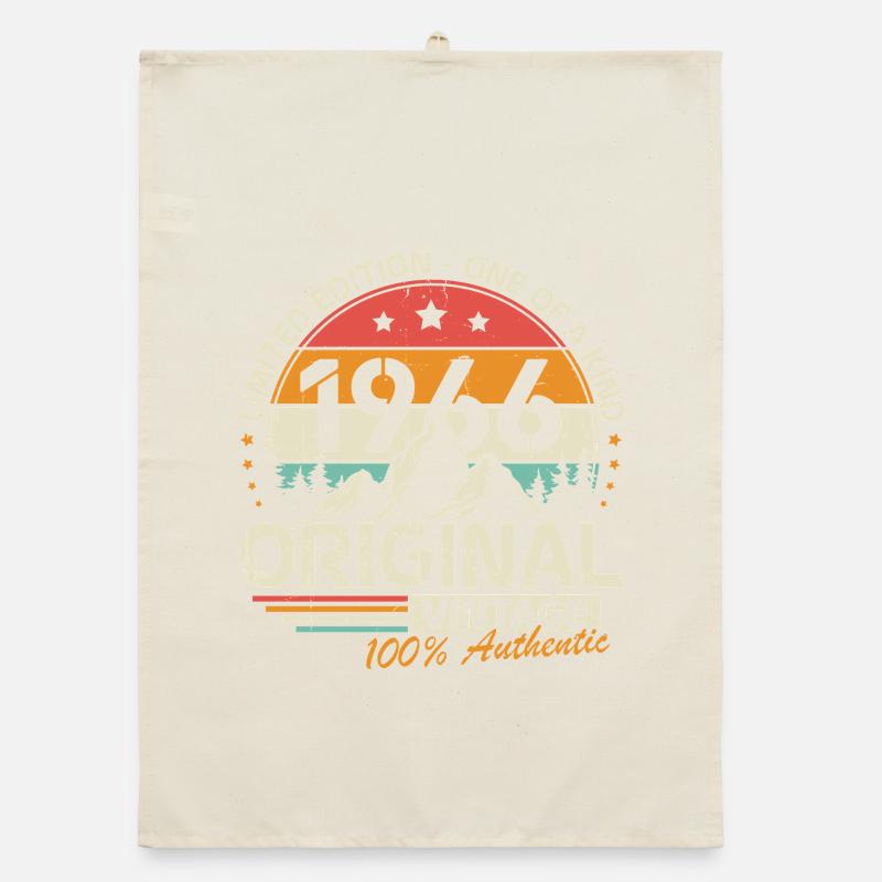 Cadeau d’anniversaire original vintage de 1966 Torchon bio