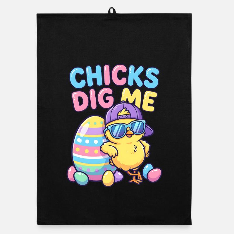 Chicks Dig Me Organic dish towel