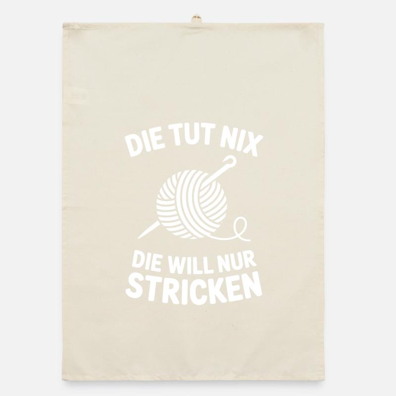 Die Nadel Will Stricken – Strickdesign Organic Geschirrtuch