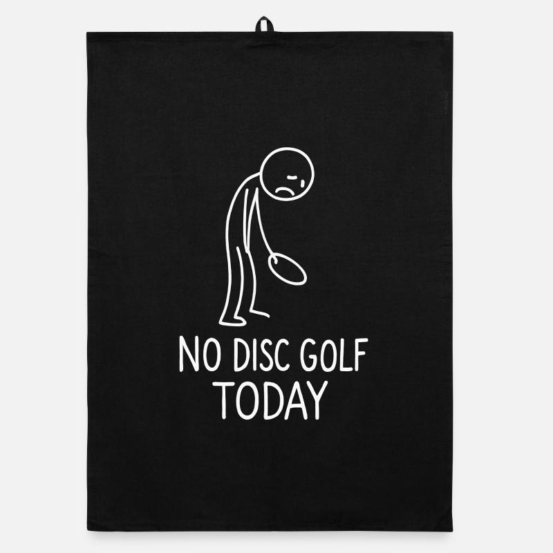 No Disc Golf Today Humor Sport Geschenkidee Organic Geschirrtuch