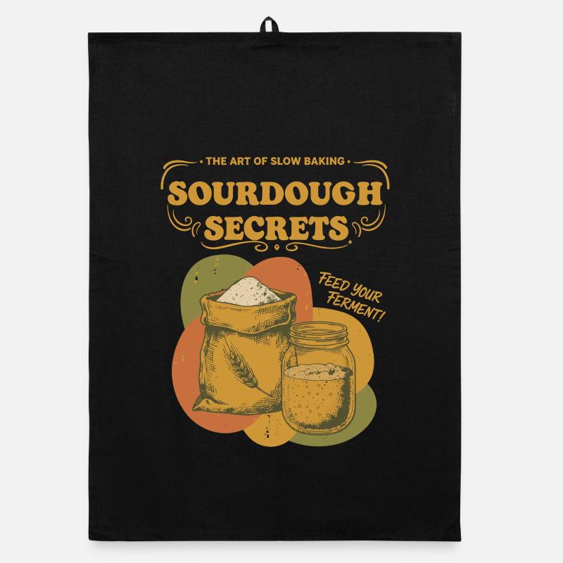 Sourdough Secrets Bread Baking Starter Baker Organic dish towel