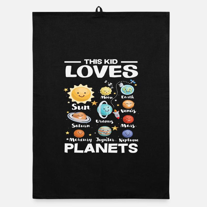 Ce gamin adore la planète Space Torchon bio