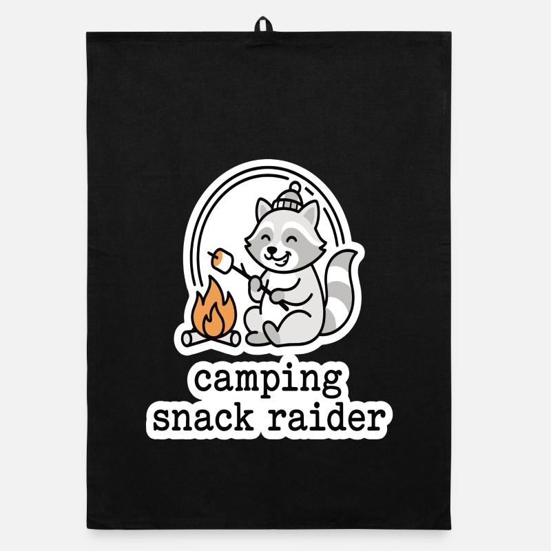 Motif de Snack Raider de camping Torchon bio